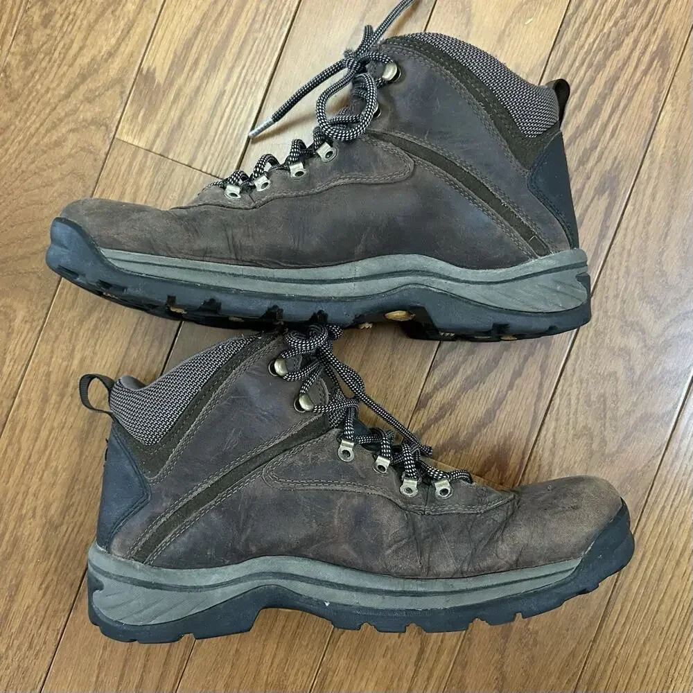 Timberland White Ledge Mid Waterproof Brown Hiking Boots (12135) Men’s Size 11 M